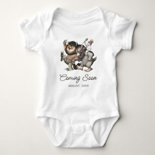 Where The Wild Things Are   New Baby Coming Soon Baby Bodysuit