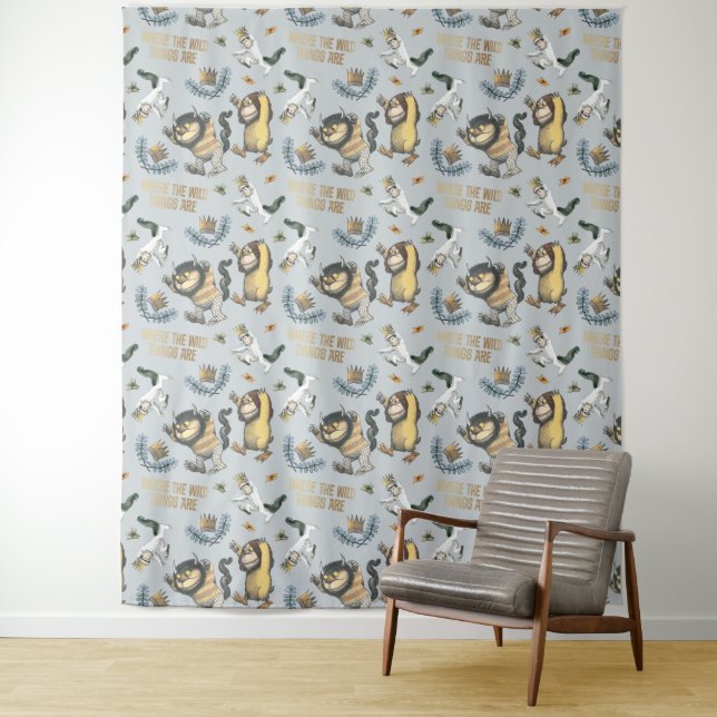Where the Wild Things Are Pattern | Birthday Tapestry (In Situ)