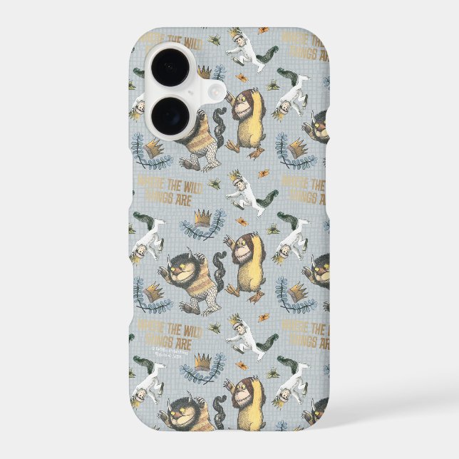 Where the Wild Things Are Pattern Case-Mate iPhone Case (Back)