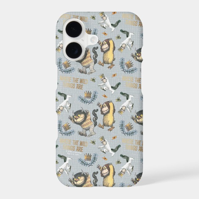 Where the Wild Things Are Pattern Iphone Case (Back)