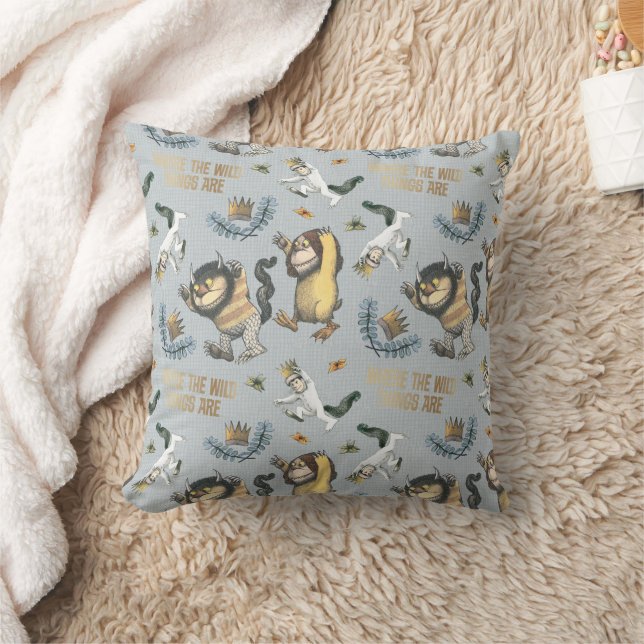 Where the Wild Things Are Pattern Throw Pillow (Blanket)