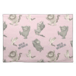 Where the Wild Things Are Pink Star Pattern Cloth Placemat