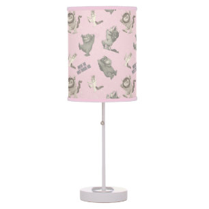 Where the Wild Things Are Pink Star Pattern Table Lamp