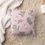 Where the Wild Things Are Pink Star Pattern Throw Pillow
