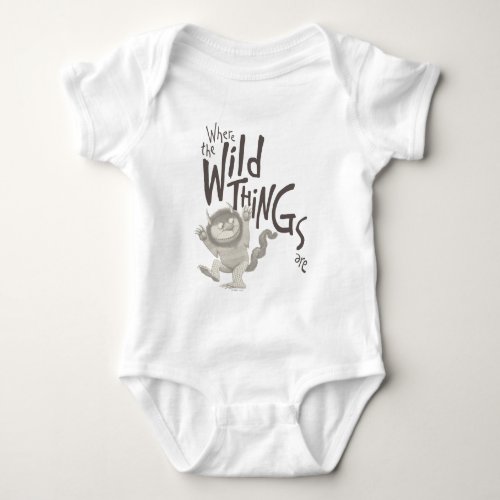 Where the Wild Things Are Quote Baby Bodysuit