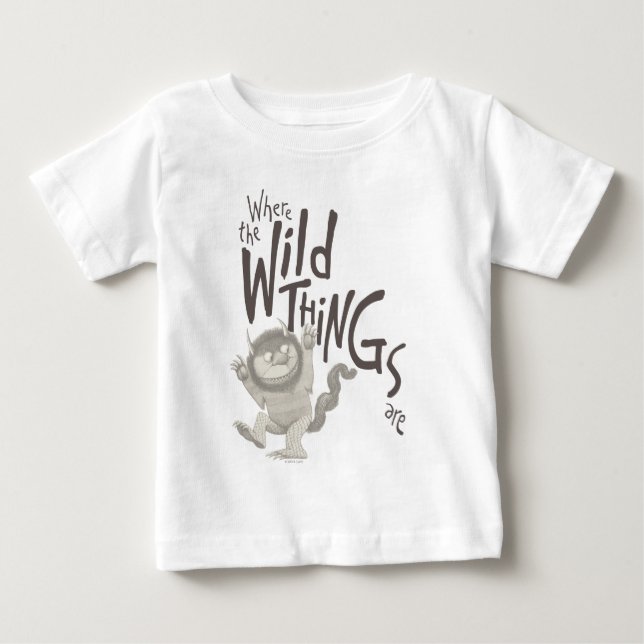 Where the Wild Things Are Quote Baby T-Shirt (Front)