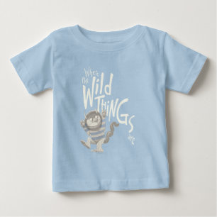 Where the Wild Things Are Quote - Blue Baby T-Shirt