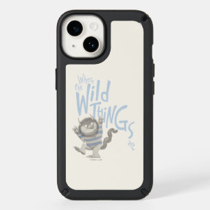 Where the Wild Things Are Quote - Blue Speck iPhone 14 Case