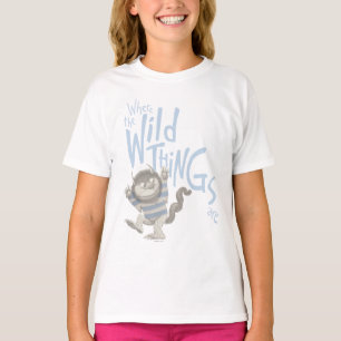 Where the Wild Things Are Quote - Blue T-Shirt