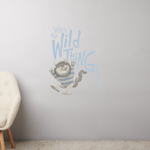 Where the Wild Things Are Quote - Blue Wall Decal