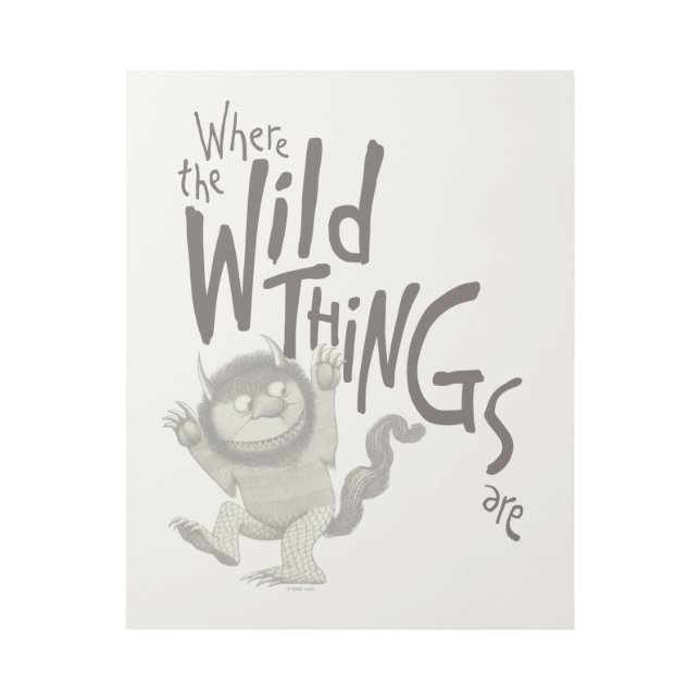 Where the Wild Things Are Quote Gallery Wrap (Front)