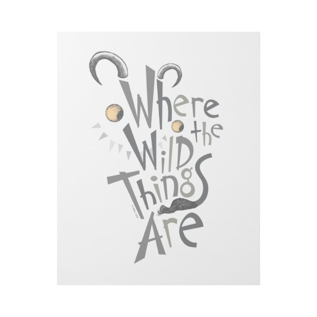 Where the Wild Things Are Quote Graphic Gallery Wrap (Front)