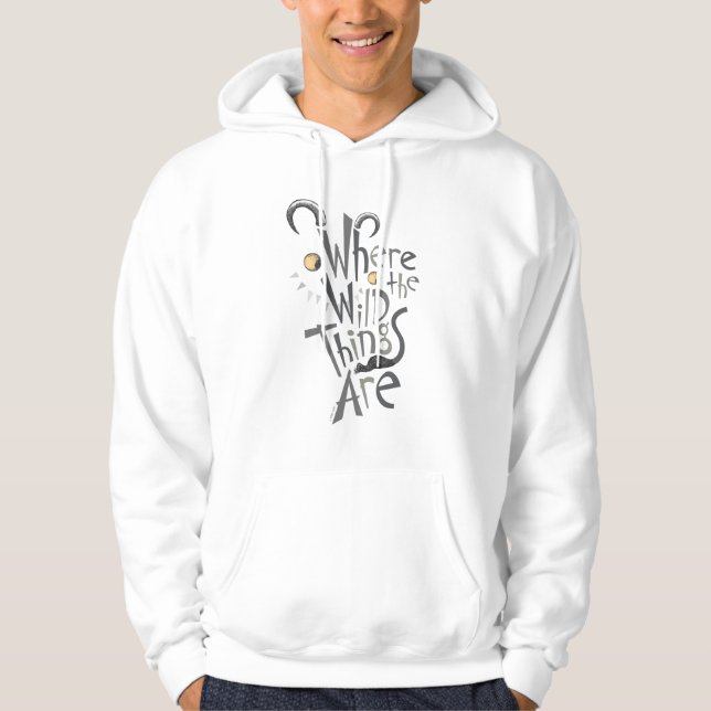 Where the Wild Things Are Quote Graphic Hoodie (Front)