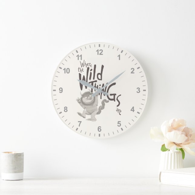 Where the Wild Things Are Quote Large Clock (Home)