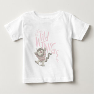 Where the Wild Things Are Quote - Pink Baby T-Shirt