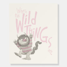 Where the Wild Things Are Quote - Pink