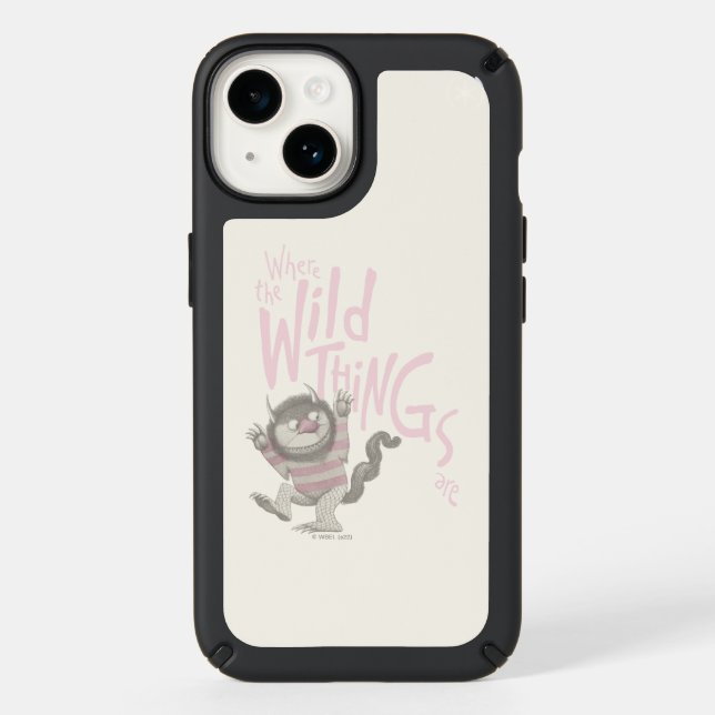 Where the Wild Things Are Quote - Pink Speck iPhone Case (Front)