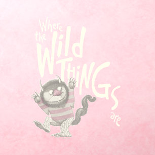 Where the Wild Things Are Quote - Pink Wall Decal