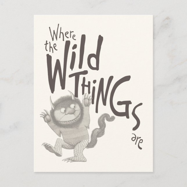 Where the Wild Things Are Quote Postcard (Front)