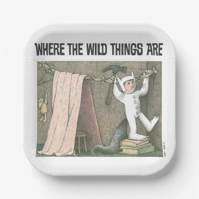 Where The Wild Things Are | Scene 1 Paper Plates (Front)