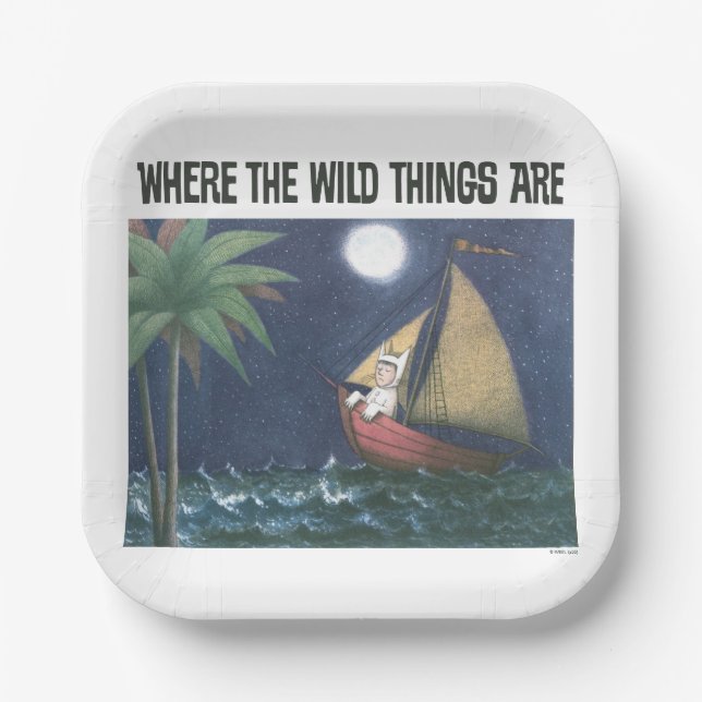 Where The Wild Things Are | Scene 2 Paper Plates (Front)
