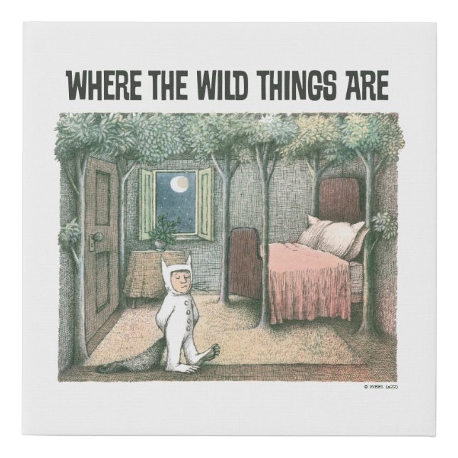Where The Wild Things Are | Scene 3 Faux Canvas Print (Front)