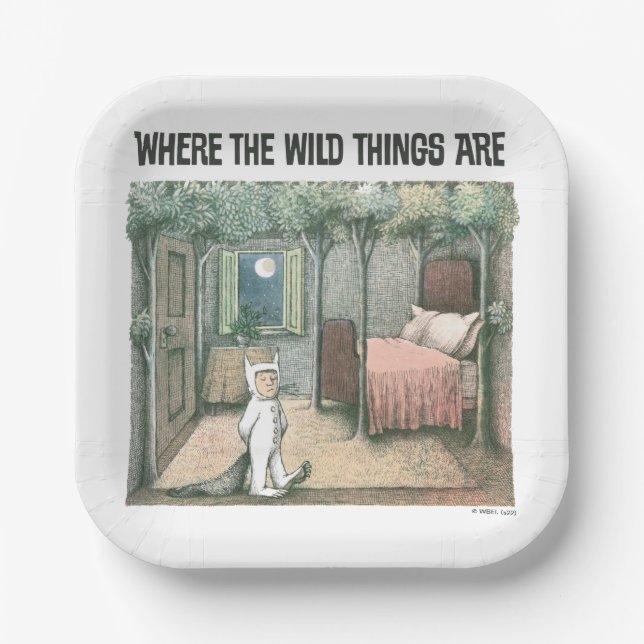 Where The Wild Things Are | Scene 3 Paper Plates (Front)