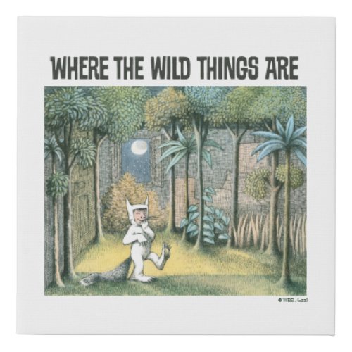 Where The Wild Things Are  Scene 4 Faux Canvas Print