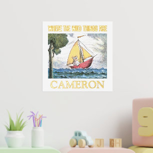 Where The Wild Things Are Scene 5 Foil Prints