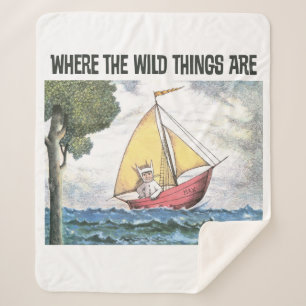 Where The Wild Things Are Scene 5 Sherpa Blanket