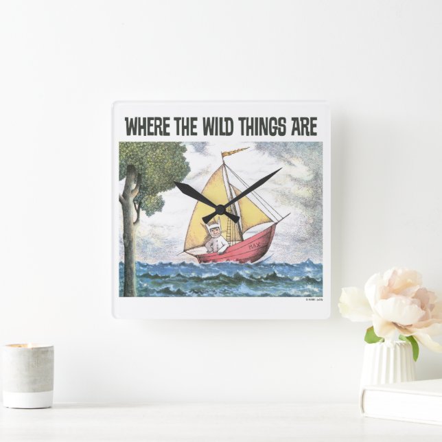 Where The Wild Things Are | Scene 5 Square Wall Clock (Home)