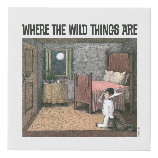 Where The Wild Things Are | Scene 7 Faux Canvas Print (Front)