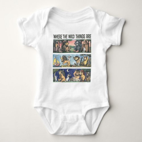 Where The Wild Things Are Scenes Baby Bodysuit