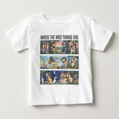 Where The Wild Things Are Scenes Baby T_Shirt