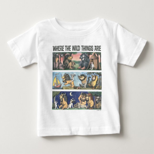 Where The Wild Things Are Scenes Baby T-Shirt (Front)