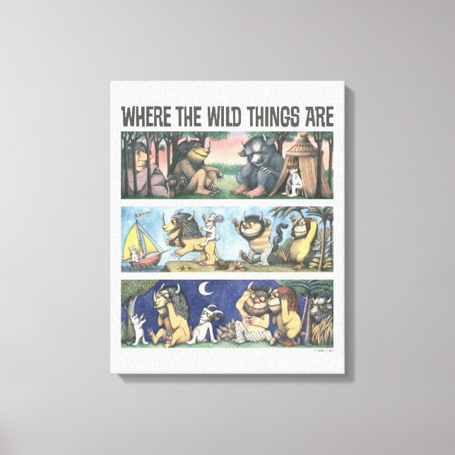 Where The Wild Things Are Scenes Canvas Print (Front)