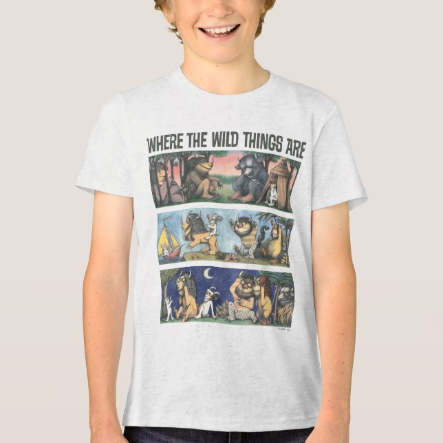 Where The Wild Things Are Scenes Tri-Blend Shirt (Front)