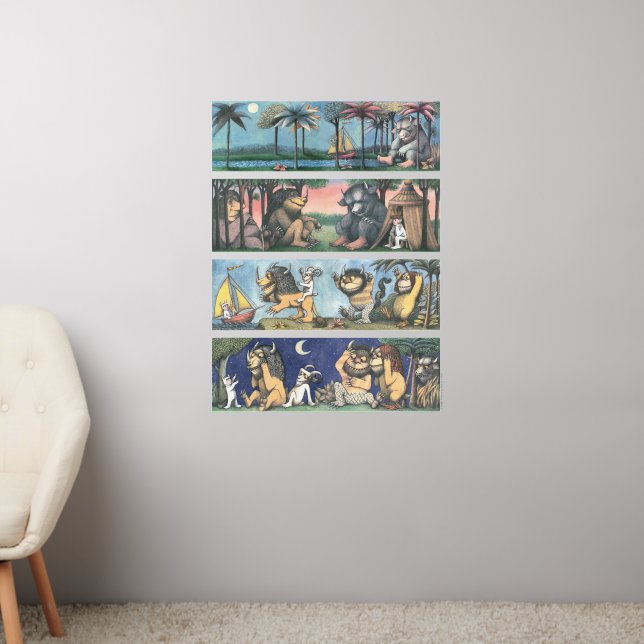 Where The Wild Things Are Scenes Wall Decal (Living Room 2)