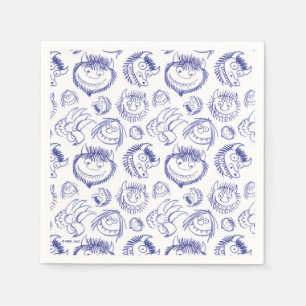 Where the Wild Things Are Sketch Pattern Napkins