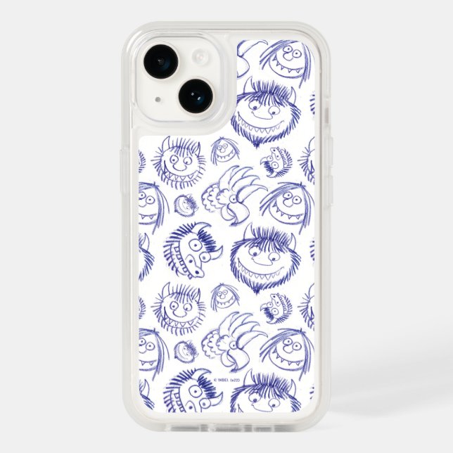 Where the Wild Things Are Sketch Pattern Otterbox iPhone Case (Back)