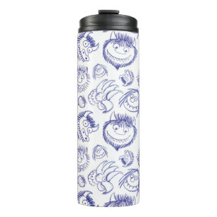Where the Wild Things Are Sketch Pattern Thermal Tumbler