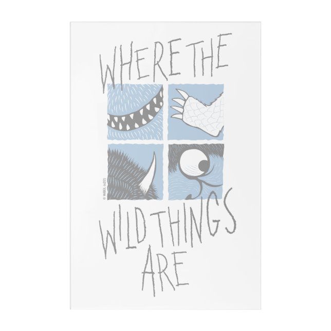 Where The Wild Things Are | Square Graphic Acrylic Print (Front)