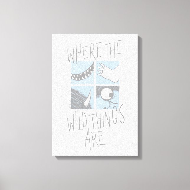 Where The Wild Things Are | Square Graphic Canvas Print (Front)