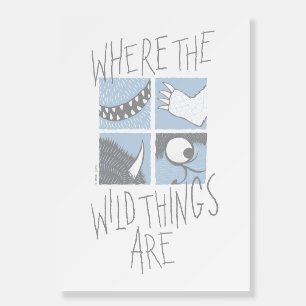 Where The Wild Things Are   Square Graphic Foam Board