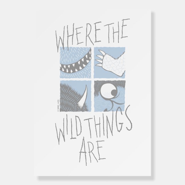 Where The Wild Things Are | Square Graphic Foam Board (Front)