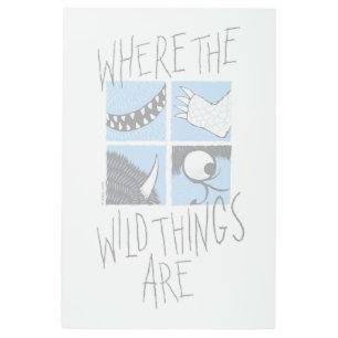 Where The Wild Things Are   Square Graphic Metal Print
