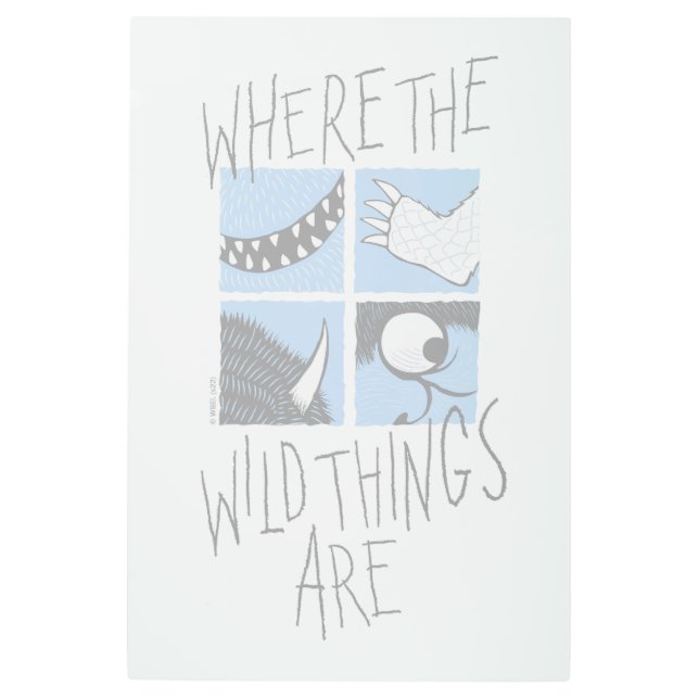 Where The Wild Things Are | Square Graphic Metal Print (Front)