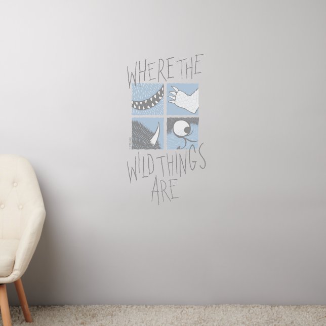 Where The Wild Things Are | Square Graphic Wall Decal (Living Room 2)