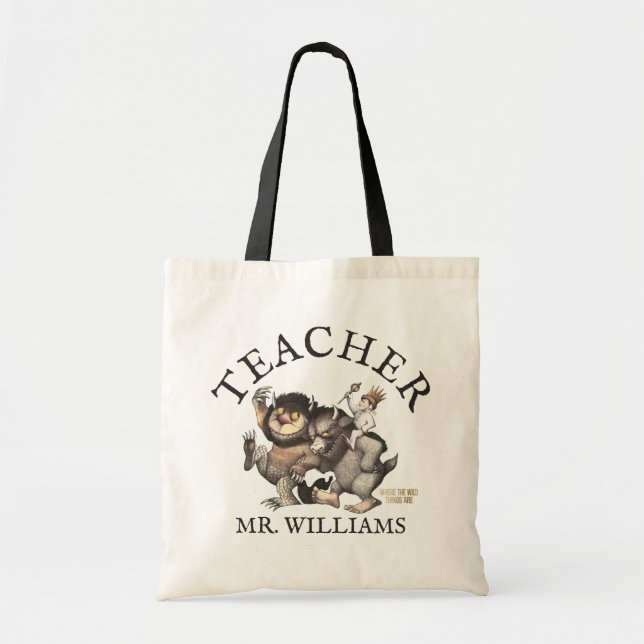 Where the Wild Things Are Teacher Tote Bag (Front)
