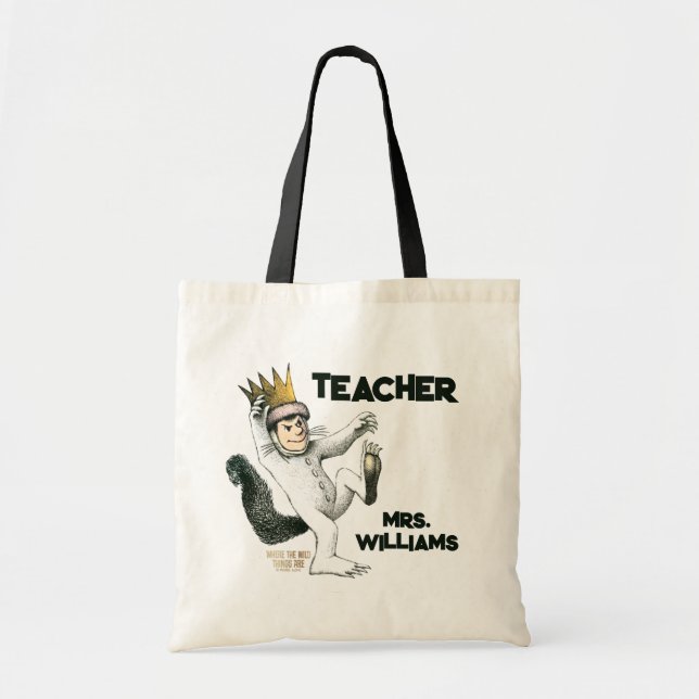 Where the Wild Things Are Teacher Tote Bag (Front)